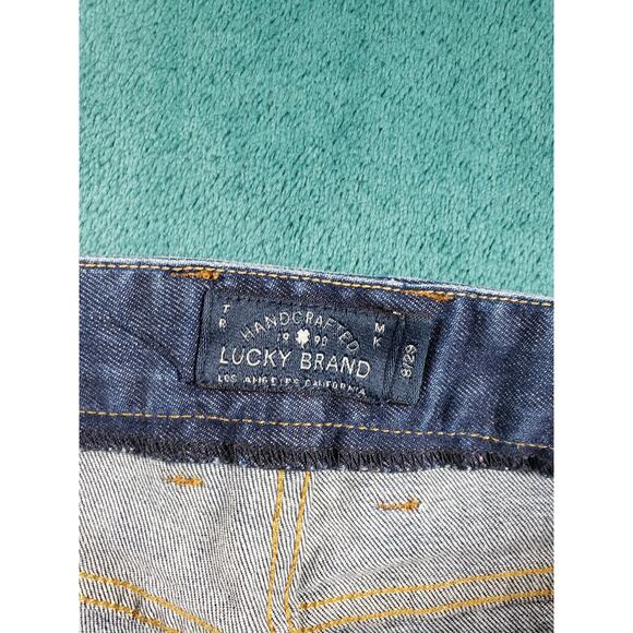 Lucky Brand Jeans Size 8 Womens Blue Stretch Medium Wash Mid Rise Sweet Crop - Picture 3 of 13
